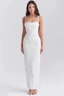 Arden Lace Maxi Dress White Wedding Guest 5