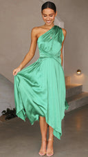 Ayla Lightweight One Shoulder Midi Dress 2
