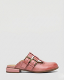 Clara Leather Block Heel Mules 0