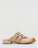 Clara Leather Block Heel Mules 3