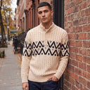 Heritage | Fair Isle Mock-Neck Knit Pullover