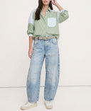 Mason Wide Leg Cotton Blend Jeans 11