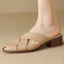 Mason Woven Leather Mules Shoes for Women 7