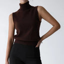 Mason | Elegant High-Neck Wool Sweater Vest for Women 3