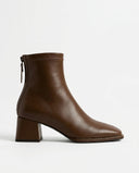 Mira Genuine Leather Block Heel Ankle Boots for Women 1