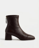 Mira Genuine Leather Block Heel Ankle Boots for Women 3