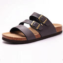 Mira Nappa Leather Slide Sandals Summer 8