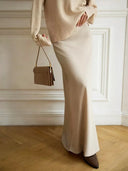 Mira Satin Fishtail Maxi Skirt Evening 2