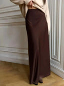 Mira Satin Fishtail Maxi Skirt Evening 3