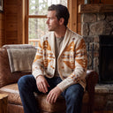 Orion Cardigan | Heritage Geometric Shawl-Collar Knit