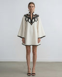 Portofino Embroidered Mini Dress