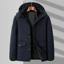 Greyson Quilted Parka with Sherpa Lined Hood and Double Snap Flap Pockets
