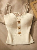 Sophie Ribbed Cotton Camisole Top 0