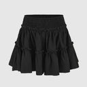 Vera Leopard Ruffle Skirt Lightweight 9