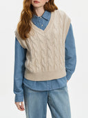 Ada Cable Knit Vest - Marcus Rhode