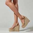 Ava Platform Wedge Sandals - Marcus Rhode
