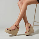 Ava Platform Wedge Sandals - Marcus Rhode
