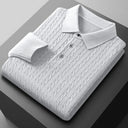 Cable Knit Long Sleeve Polo - Marcus Rhode