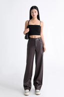 Fleece Lined Leather Pants - Marcus Rhode