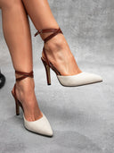 Madison Canvas Stiletto Heels - Marcus Rhode