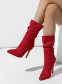Velvette Stiletto Boot - Marcus Rhode