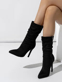 Velvette Stiletto Boot - Marcus Rhode