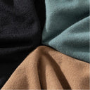 Serrano Oversized Quarter Zip Polo, Wave Knit Texture With Ribbed Cuffs