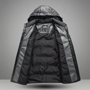 Ravello Insulated Parka, Hooded Longline Puffer Coat with Glossy Quilted Exterior