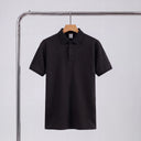 Aiden Polo Shirt | Diamond Jacquard Contrast-Collar Knit Polo
