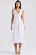 Alyssa Tropical Print Midi Sundress Summer 1