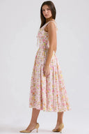 Alyssa Tropical Print Midi Sundress Summer 6