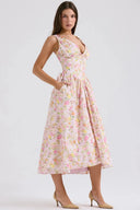 Alyssa Tropical Print Midi Sundress Summer 7