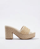 Arlo Woven Raffia Heels Lightweight 0