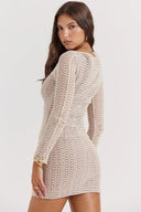 Aveline Crochet Knit Dress Cotton Blend Summer 2
