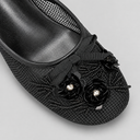 Belise Sequin Flower Mesh Sandal | Beaded Thin Heel Slide
