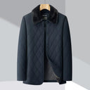 Breslin Diamond Quilted Padded Jacket, Button Front and Faux Fur Collar
