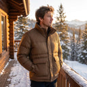 Calder Puffer Jacket | Chevron Quilted Down Coat