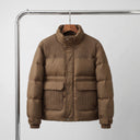 Calder Puffer Jacket | Chevron Quilted Down Coat