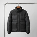 Calder Puffer Jacket | Chevron Quilted Down Coat