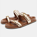 Calista Denim Slide Sandals Summer 0