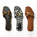 Calvi Vegan Leather Slide Sandals Women’s Summer 4