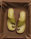 Carter Sculpted Leather Slides Summer 5