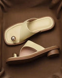Carter Sculpted Leather Slides Summer 7