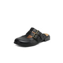 Clara Leather Block Heel Mules 5
