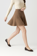 Coudrée Merino Wool Black Skirt High-Waist 0