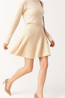 Coudrée Merino Wool Black Skirt High-Waist 2