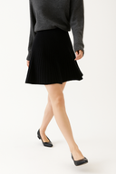 Coudrée Merino Wool Black Skirt High-Waist 8