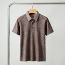 Davin Polo Shirt | Tonal Jacquard Pattern Short Sleeve Polo