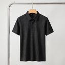 Davin Polo Shirt | Tonal Jacquard Pattern Short Sleeve Polo