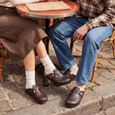 Paisley Embossed Clogs | Vintage Buckle Mules, Unisex Slip-On